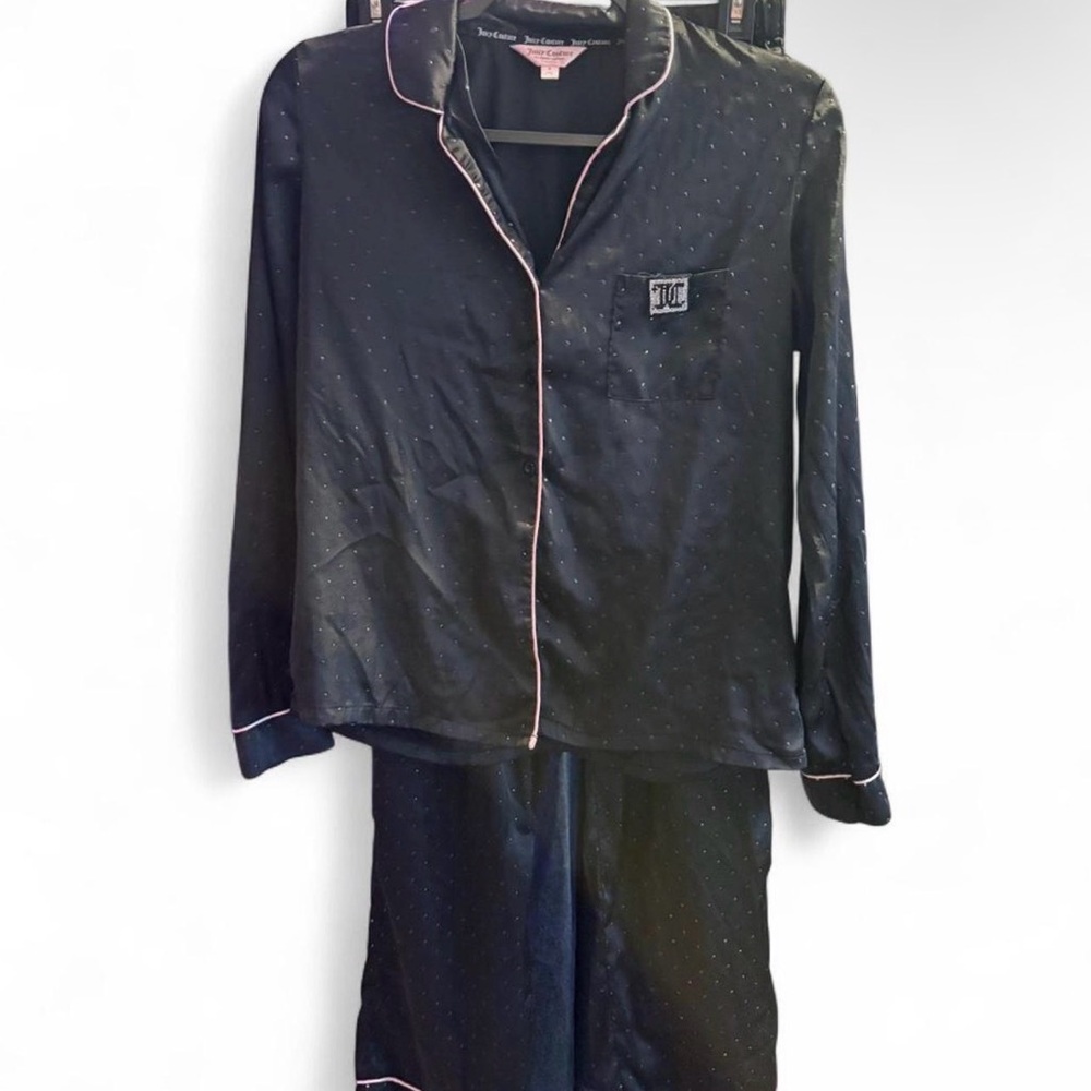 Juicy Couture Black Satin Sleepwear